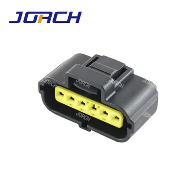 6 pinna bílatengi fyrir 184124-1 kvenhús Svart vatnsheldur sjálfvirkt tengi DJ70617Y-1.8-21